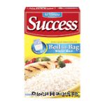 Success Boil-in-Bag white rice, precooked, 6-bags Center Front Picture