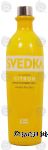 Svedka  citron flavored vodka, imported swedish, 35% alc. by vol. Center Front Picture