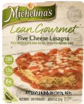 Michelina's Lean Gourmet five cheese lasagna Center Front Picture