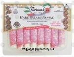 Fiorucci  hard salami panino wrapped mozzarella cheese Center Front Picture