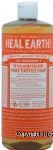 Dr. Bronner's Magic Heal Earth 18-in-1 hemp tea tree pure-castile soap Center Front Picture