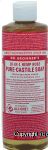 Dr. Bronner's Magic Family Soapmakers 18-in-1 hemp rose pure-castile soap Center Front Picture