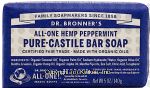 Dr. Bronner's Magic  pure-castile bar soap, all-one hemp peppermint Center Front Picture