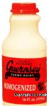 Guernsey Farms Dairy  whole milk, homogenized, grade a, pasteurized, Center Front Picture