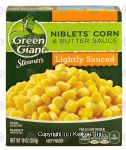 Green Giant  nibblets corn & butter sauce Center Front Picture