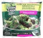 Green Giant Steamers tuscan seasoned broccoli; broccoli with parmesan cheese and tuscan inspired seasonings Center Front Picture