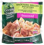 Green Giant Steamers backyard grilled potatoes; a seasoned blend of roasted potatoes, peppers and onions Center Front Picture