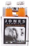 Jones  orange & cream soda, 4-pack, 12-fl.oz. Center Front Picture