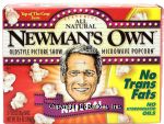 Newman's Own Microwave Popcorn all natural, no trans fats, 3-3.5 bags Center Front Picture