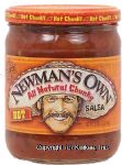 Newman's Own Salsa hot all natural chunky Center Front Picture