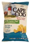 Cape Cod  sea salt & vinegar kettle cooked potato chips Center Front Picture