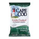 Cape Cod  sweet & spicy jalapeno flavored kettle cooked potato chips Center Front Picture