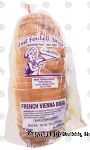 West Fenkell Bakery  french vienna bread loaf, sliced Center Front Picture