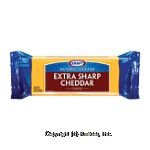 Kraft Natural Cheese extra sharp cheddar cheese Center Front Picture