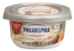 Philadelphia  honey pecan flavored cream cheese spread Center Front Picture