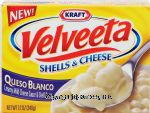 Velveeta Shells & Cheese queso blanco, creamy mild cheese sauce & shell pasta Center Front Picture