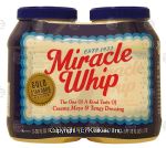 Kraft Miracle Whip creamy mayonnaise & tange dressing, 30-fl. oz. each Center Front Picture