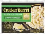 Cracker Barrel  sharp white cheddar macaroni & cheese dinner Center Front Picture