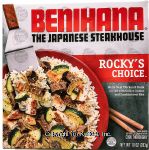 Benihana The Japanese Steakhouse Rocky's Choice; chicken & steak with onions and zucchini over rice Center Front Picture