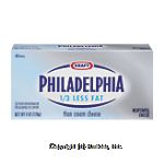 Kraft Philadelphia Cream Cheese Neufchatel 1/3 Less Fat Center Front Picture