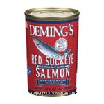 Deming's Salmon Red Sockeye Wild Alaska Center Front Picture