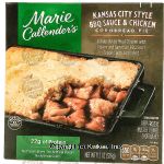 Marie Callender's  kansas city style bbq sauce & chicken cornbread pie, frozen box Center Front Picture