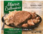 Marie Callender's  salisbury steak with roasted potatoes and home-style gravy with cheesy broccoli & cauliflower Center Front Picture