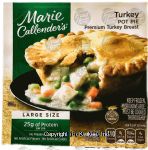 Marie Callender's Large Size turkey pot pie, frozen box Center Front Picture