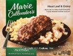 Marie Callender's  meat loaf & gravy with mashed potatoes and corn Center Front Picture