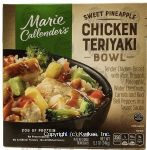 Marie Callender's Bowls  sweet pineapple chicken teriyaki bowl Center Front Picture