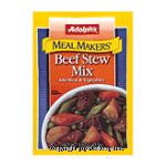 Adolph's Meal Makers beef stew mix, add meat & vegetables Center Front Picture