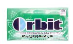 Orbit Chewing Gum Spearmint Sugar Free Center Front Picture