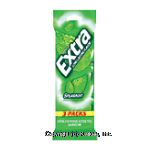 Extra  spearmint chewing gum, long lasting flavor, 15-stick packs, sugar free Center Front Picture