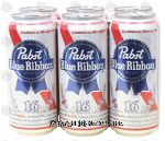 Pabst Blue Ribbon beer, 16-fl. oz. Center Front Picture