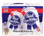 Pabst Blue Ribbon beer 30 12-ounce cans Center Front Picture