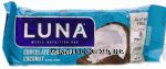 Luna  chocolate dipped coconut whole nutrition bar Center Front Picture