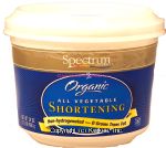 Spectrum Naturals  organic all vegetable shortening Center Front Picture