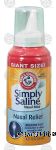 Arm & Hammer Simply Saline nasal mist Center Front Picture