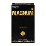 Trojan Magnum lubricated large size latex condoms for contraception plus STI protection Center Front Picture