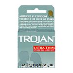 Trojan Condoms Ultra Thin Spermicidal Lubricant Center Front Picture