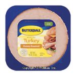 Butterball  honey roasted white turkey slices Center Front Picture