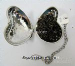 DHGate Seller  tea strainer, stainless steel heart shapped Center Front Picture