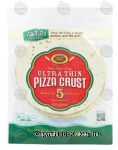 Golden Home Bakery Products ultra thin pizza crust made with honey, 5-count Center Front Picture