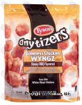 Tyson any'tizers boneless chicken wyngz, honey bbq flavored Center Front Picture