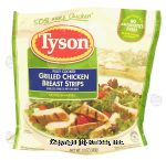 Tyson  fully cooked grilled chicken breast strips Center Front Picture