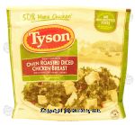 Tyson  fully cooked oven roasted diced chicken breast Center Front Picture