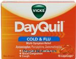 Vicks DayQuil cold & flu multi-symptom relief, LiquiCaps Center Front Picture