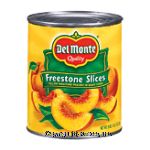 Del Monte  freestone sliced peaches in heavy syrup Center Front Picture