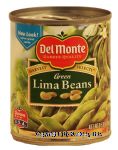 Del Monte Lima Beans Green Center Front Picture