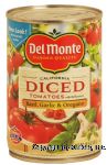 Del Monte Tomatoes Diced  w/Basil Garlic & Oregano Center Front Picture